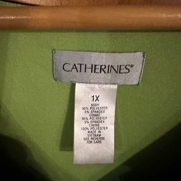 Catherine’s maxi navy blue/blue/green sleeveless dress size 1x - Picture 4 of 4